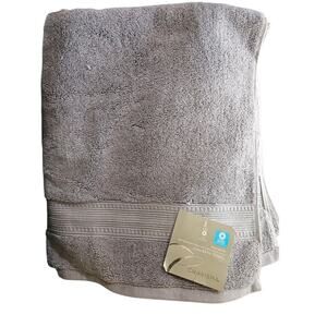 CHARISMA Luxury Bath Towel Gray 30 x 58" Soft Cotton Blend NEW with Tags